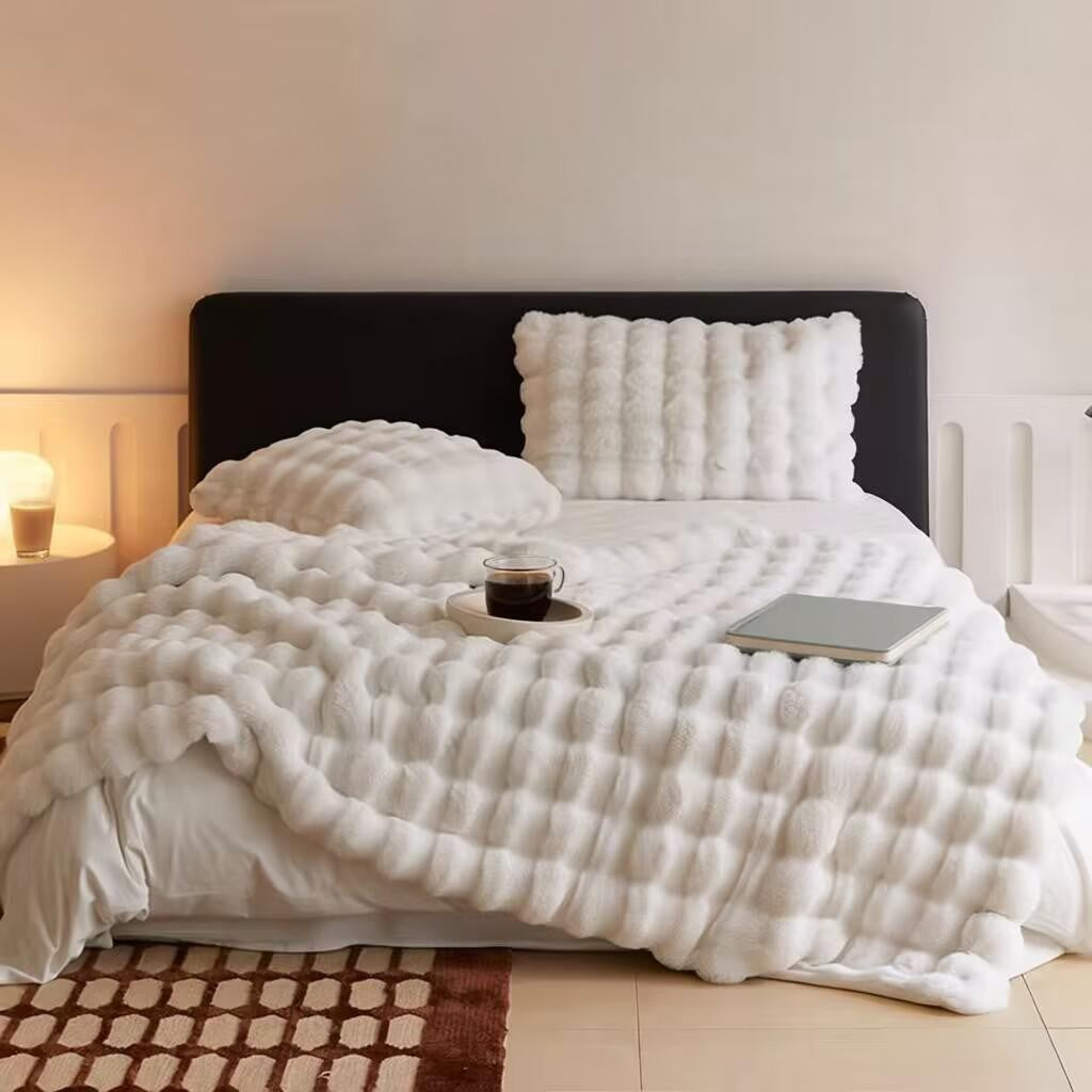 Couverture douillette double face