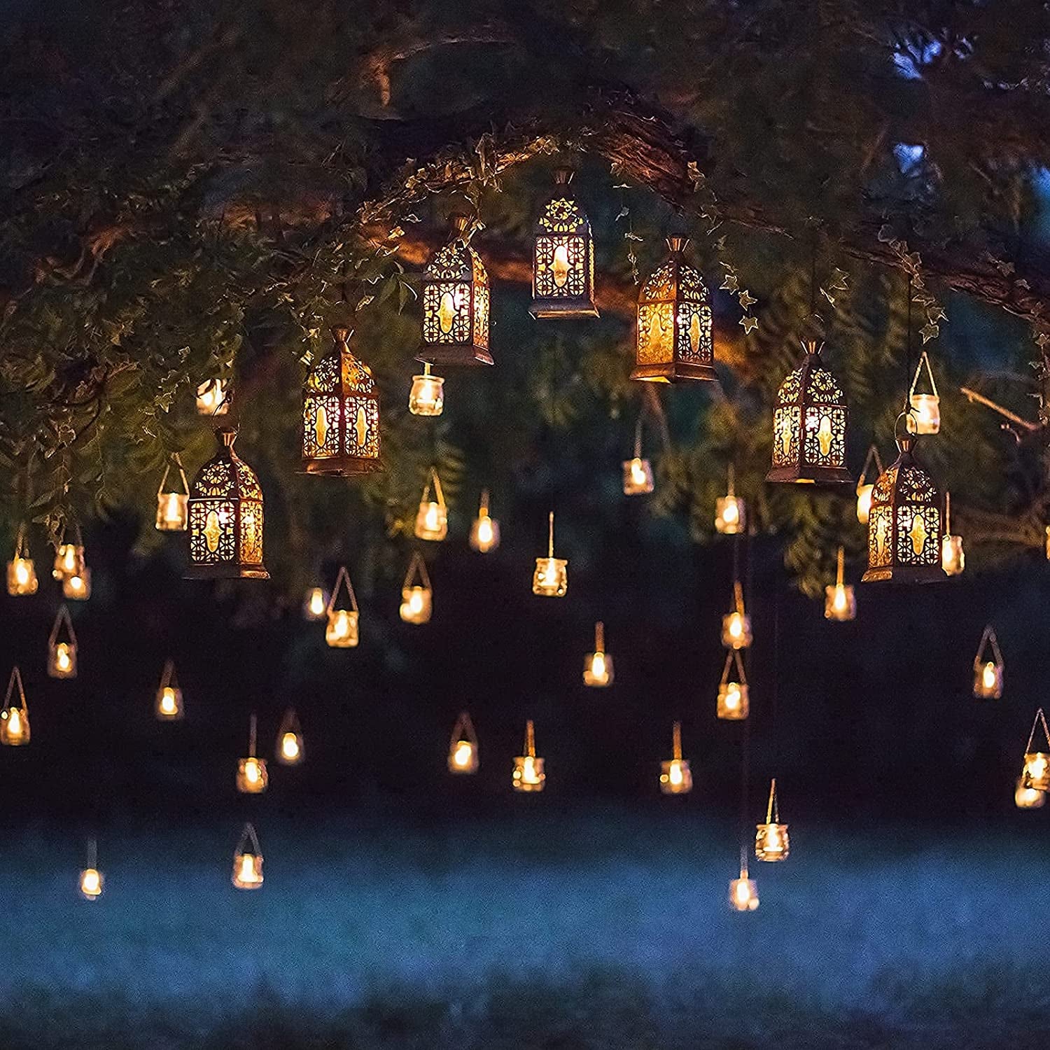 Flameless Tea Lights Candles - Realistic LED Flickering Operated Tea Lights Steady Battery Tealights Long Lasting Electric Fake Candles in White 24Pcs Decoration for Party and Gifts Ideas